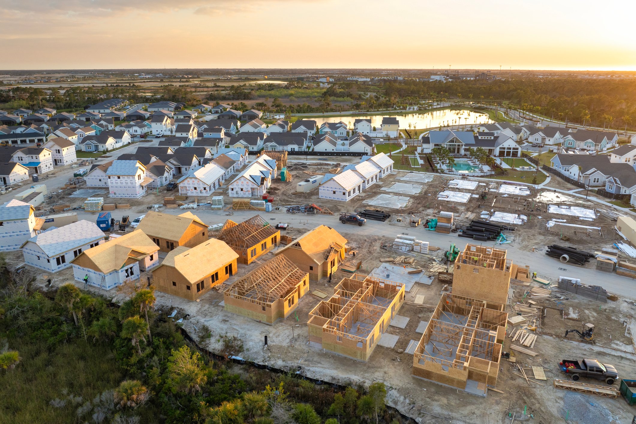 Development of residential housing in the USA